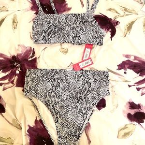 Target Snake Print High Waisted Bikini